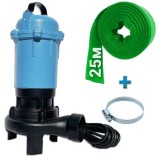 Насос дренажно-фекальный Expert Pump WQDC15-12-2 (2квт) с ножом без поплавка+25м рукава