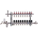 Колектор 9 контуров KOER KR.S1011 із вбудованим змішувальним вузлом Колектор 9 контуров KOER KR.S1011 із вбудованим змішувальним вузлом