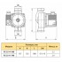 Циркуляційний насос Rudes RS 25-4-180 + гайки