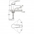 Змішувач для умивальника (раковини) Aquatica (HM-1A131C) HM д.40 литий на гайці