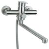 Смеситель для ванны Aquatica HT-2C271P HT д.35 SS гусак прямой 325мм дивертор встроенный картриджный 