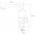 Кран-водонагреватель для кухни проточный Aquatica NZ 3.0кВт 0,4-5бар гусак прямой на гайке с дисплеем (NZ-6B242W)