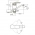 Смеситель Aquatica (MD-1B141C) MD д.40 для кухни гусак прямой 150мм на гайке