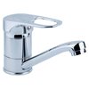 Смеситель Aquatica (MJ-2B129C) MJ Ø40 для кухни гусак прямой 150мм на шпильке
