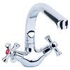 Смеситель Aquatica (PL-4B255C) PL 1/2" для кухни Г-гусак на гайке