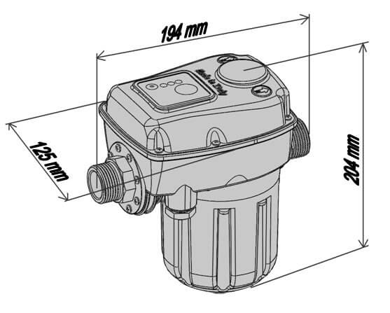 Габариты Brio Tank