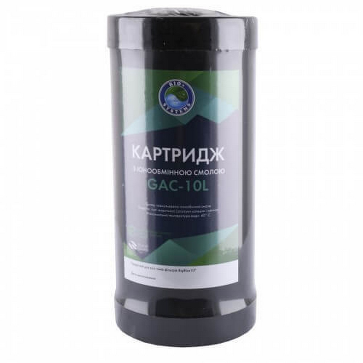 Картридж пом'якшення (катионитова смола) Bio+ systems GAC-10L BigBlue 10"