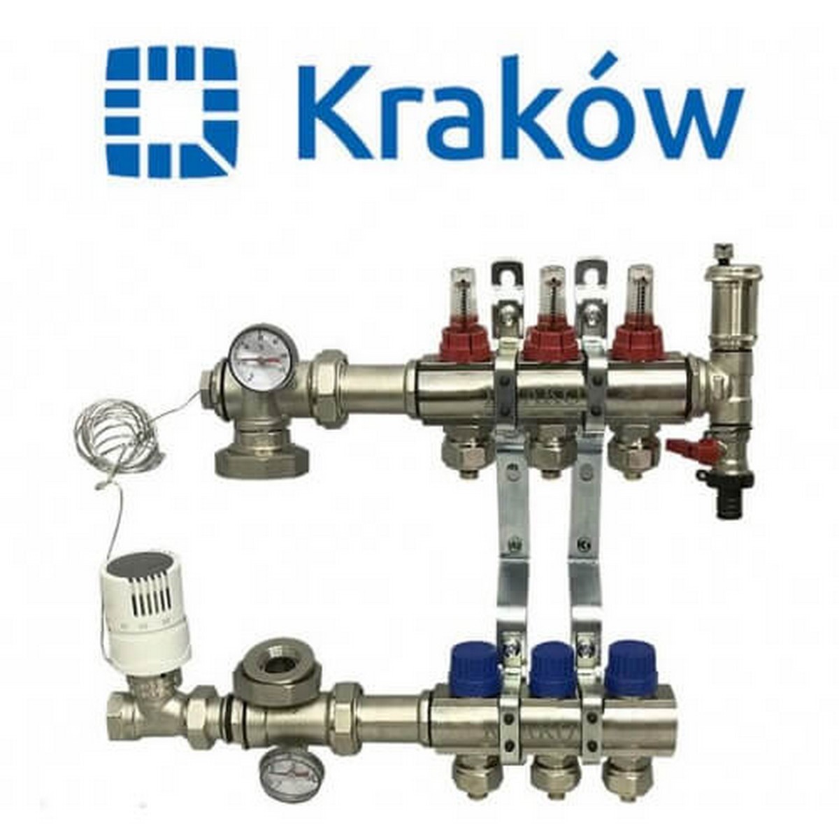 Коллектор для теплого пола Krakow на 3 контура Коллектор для теплого пола Krakow на 3 контура