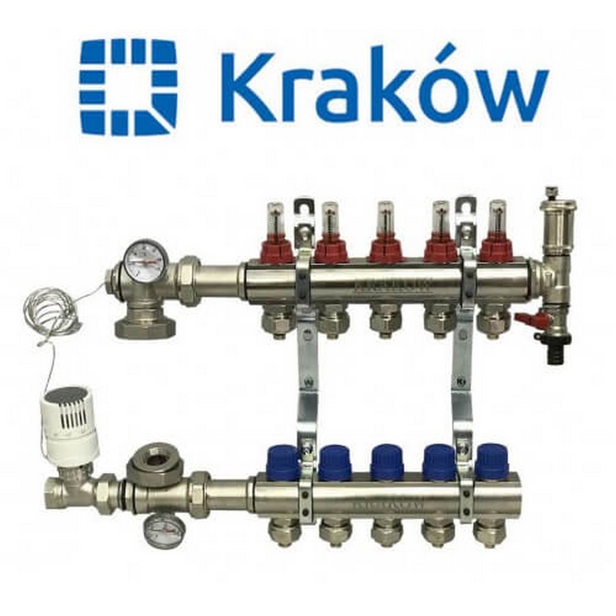 Колектор для теплої підлоги Krakow на 5 контурів