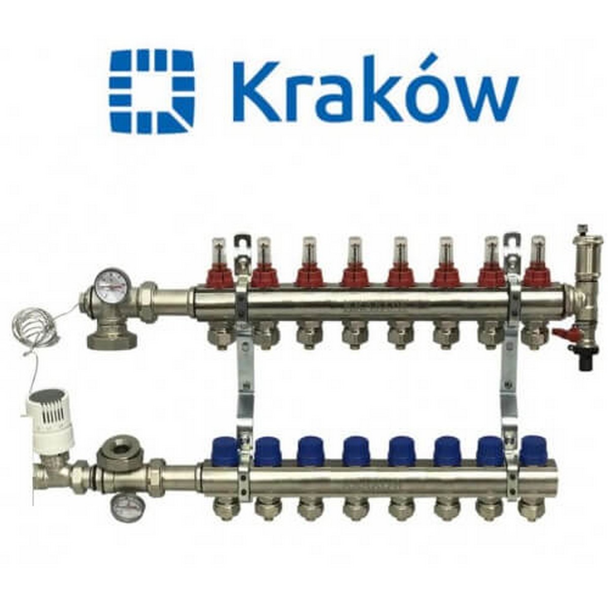 Колектор для теплої підлоги Krakow на 8 контурів Колектор для теплої підлоги Krakow на 8 контурів