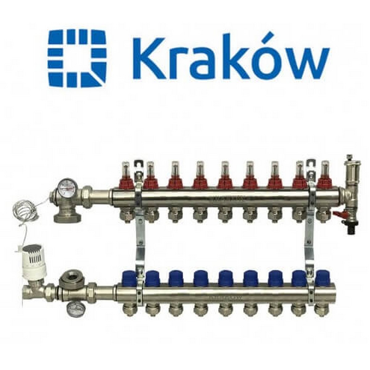 Коллектор для теплого пола Krakow на 9 контуров Коллектор для теплого пола Krakow на 9 контуров