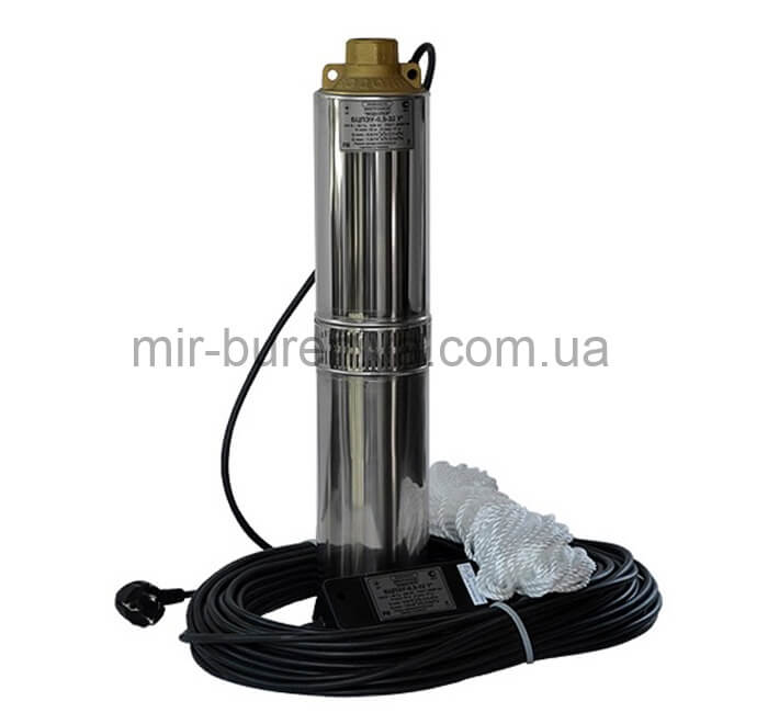 насос для свердловини Водолій 0,5 40 У з проводом 40 метрів